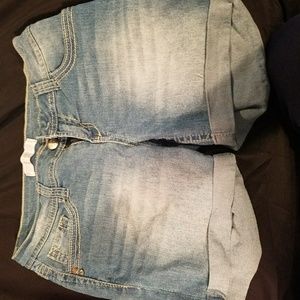 Denim shorts